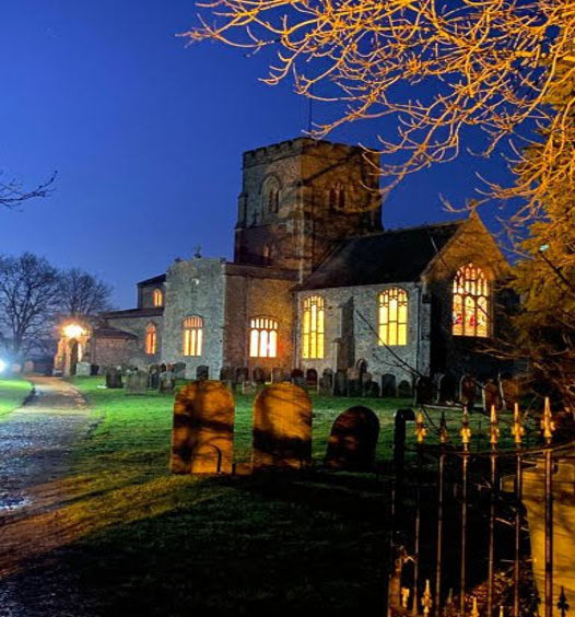 St Mary's Church Gressenhall at Christmas